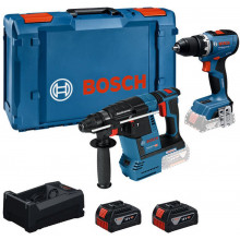 BOSCH PROFESSIONAL Kit universel 18V GSR+GBH+2x5,0Ah+GAL 0615A500E4