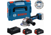 BOSCH GWS 18V-11 S PROFESSIONAL Kit d’outils, 2× GBA 5.0Ah + disque + L-BOXX 0615A500E6