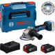 BOSCH GWS 18V-11 S PROFESSIONAL Kit d’outils, 2× GBA 5.0Ah + disque + L-BOXX 0615A500E6