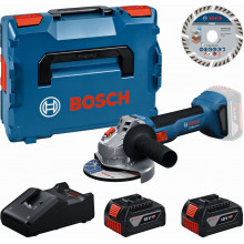 BOSCH GWS 18V-8 PROFESSIONAL Kit d’outils 2× GBA 4.0Ah + disque + L-BOXX 0615A500E7
