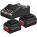 BOSCH 2 batteries ProCORE18V 8.0Ah + GAL 18V-160 C + GCY 1600A016GP