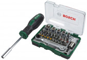 BOSCH Kit 27 pieces, assortiment d'embouts de vissage et tournevis manuel 2607017331
