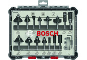 BOSCH Kit de 15 fraises mixtes a queue de 1/4" 2607017473