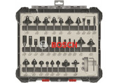 BOSCH Kit de 30 fraises mixtes a queue de 1/4" 2607017476