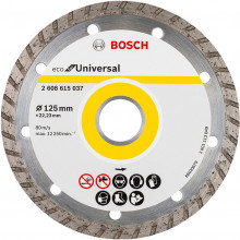 BOSCH Universal Turbo Disque a tronçonner diamanté Eco 125 mm, 2608615037