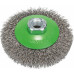 BOSCH Brosse conique, fil ondulé, 100, acier inoxydable 100 mm, 0,35 mm, M14 2608622108