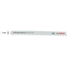 BOSCH Lame de scie sauteuse PRO Multi Material thick and thin T345XF, 132 mm, 3 pieces
