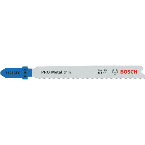BOSCH Lame de scie sauteuse PRO Metal thin T121GFC 92 mm, 3 pieces 2608655103