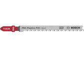 BOSCH Lame de scie sauteuse PRO Plastics PVC clean T102H, 100 mm, 5 pieces 2608667446