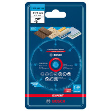 BOSCH Disque a tronçonner EXPERT Carbide Multi Wheel 76 mm, 10 mm 2608901196