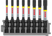BOSCH Embout PRO Torx Impact, T15, T20(x2), T25(x2), T30(x2), T40, 55 mm, 8 pieces