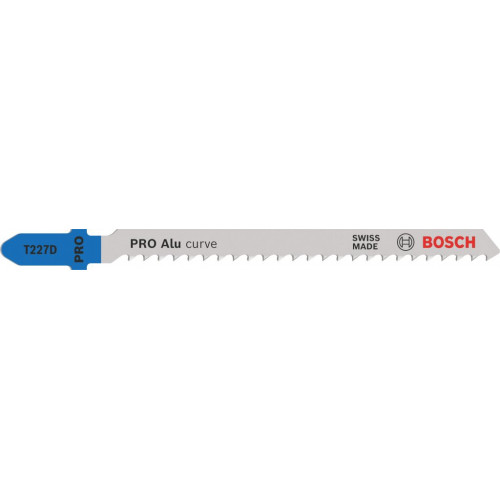 BOSCH Lame de scie sauteuse PRO Alu curve T227D, 100 mm, 2 pieces 2608668707