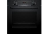 Bosch Serie 4, Four encastrable avec ajout de vapeur, 60 x 60 cm, noir, HQA574BB3