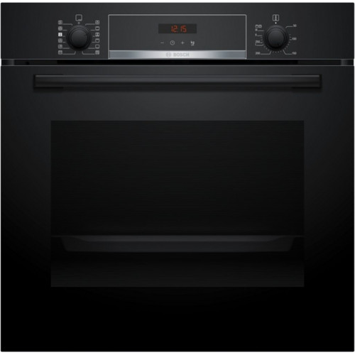 Bosch Serie 4, Four encastrable avec ajout de vapeur, 60 x 60 cm, noir, HQA574BB3 Bosch Serie 4, Four encastrable avec ajout de vapeur, 60 x 60 cm, noir, HQA574BB3