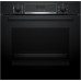 Bosch Serie 4, Four encastrable avec ajout de vapeur, 60 x 60 cm, noir, HQA574BB3