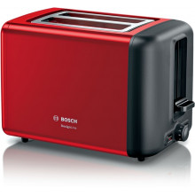Bosch Serie 2 Kompakt-Toaster DesignLine Rot TAT3P424
