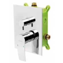 NOVASERVIS NOBLESS HEDA Mitigeur encastré avec boîtier, 2 sorties, chrome BOX40051R,0