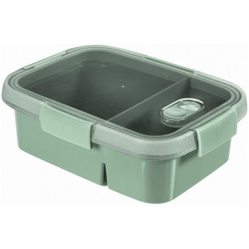 CURVER SMART TO GO DUAL 0,6L+0,3L Lunch Box rectangulaire avec séparateur menthe 00925-Q19