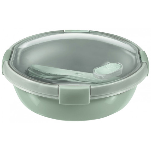 CURVER SMART TO GO 1L Lunch Box ronde avec couverts 20x9cm menthe 00953-Q19