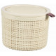 CURVER JUTE 2L Boite ronde avec couvercle 17 x 17 x 13 cm, beige 01903-885