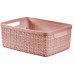 CURVER JUTE S 5L Paniere recyclée 27 x 20 x 11 cm, rose 01904-204