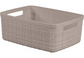 CURVER JUTE S 5L Paniere recyclée 27 x 20 x 11 cm, taupe 01904-382