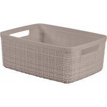 CURVER JUTE S 5L Paniere recyclée 27 x 20 x 11 cm, taupe 01904-382