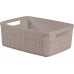 CURVER JUTE S 5L Paniere recyclée 27 x 20 x 11 cm, taupe 01904-382