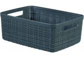 CURVER JUTE S 5L Paniere recyclée 27 x 20 x 11 cm, gris foncé 01904-G44