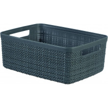 CURVER JUTE S 5L Paniere recyclée 27 x 20 x 11 cm, gris foncé 01904-G44