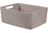 CURVER JUTE M 12L Paniere recyclée 36 x 28 x 15 cm, taupe 01905-382
