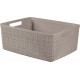 CURVER JUTE M 12L Paniere recyclée 36 x 28 x 15 cm, taupe 01905-382