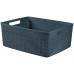 CURVER JUTE M 12L Paniere recyclée 36 x 28 x 15 cm, gris foncé 01905-G44