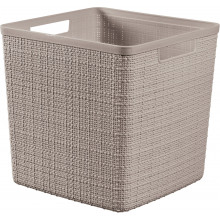 CURVER JUTE 17L Paniere recyclée 28 x 28 x 27 cm, taupe 01906-382
