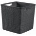 CURVER JUTE 17L Paniere recyclée 28 x 28 x 27 cm, marron 01906-J28