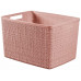 CURVER JUTE L 20L Paniere recyclée 36 x 28 x 23 cm, rose 01907-204