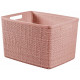 CURVER JUTE L 20L Paniere recyclée 36 x 28 x 23 cm, rose 01907-204