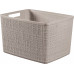 CURVER JUTE L 20L Paniere recyclée 36 x 28 x 23 cm, taupe 01907-382