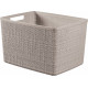 CURVER JUTE L 20L Paniere recyclée 36 x 28 x 23 cm, taupe 01907-382