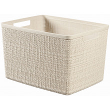 CURVER JUTE L 20L Paniere recyclée 36 x 28 x 23 cm, beige 01907-885