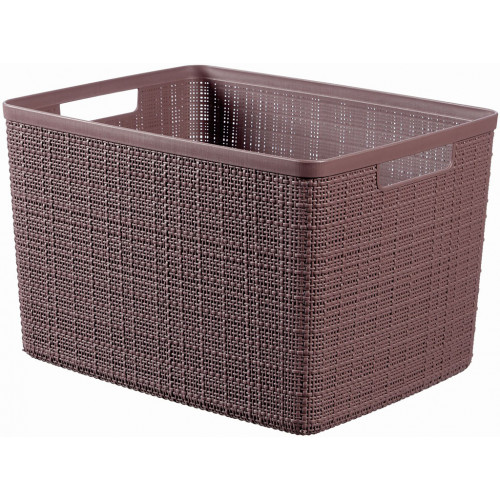 CURVER JUTE L 20L Paniere recyclée 36 x 28 x 23 cm, marron 01907-J28