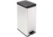 CURVER SLIM BIN 40L Poubelle a pédale 25 x 39,3 x 60,7 cm argenté/noir 02340-582