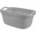 CURVER KNIT 40L Panier a linge 60 x 27 x 39 cm, gris 03677-099