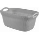 CURVER KNIT 40L Panier a linge 60 x 27 x 39 cm, gris 03677-099