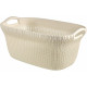 CURVER KNIT 40L Panier a linge 60 x 27 x 39 cm, creme 03677-X64