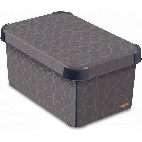 CURVER ART DECO S Boite de rangement décorative 29,5 x 19,5 x 13,5 cm 04710-A68 CURVER ART DECO S Boite de rangement décorative 29,5 x 19,5 x 13,5 cm 04710-A68