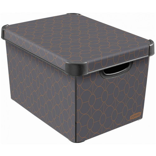 CURVER ART DECO L Boite de rangement décorative 39,5 x 29,5 x 25 cm 04711-A68