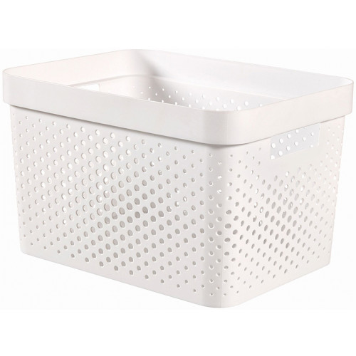 CURVER INFINITY 17L Bac de rangement 36 x 27 x 22 cm, blanc 04740-040