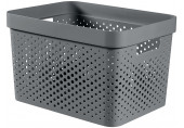 CURVER INFINITY 17L Bac de rangement 36 x 27 x 22 cm, gris foncé 04740-G43