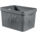 CURVER INFINITY 17L Bac de rangement 36 x 27 x 22 cm, gris foncé 04740-G43